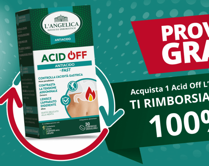 Cashback L’Angelica Acid Off: Rimborso Completo