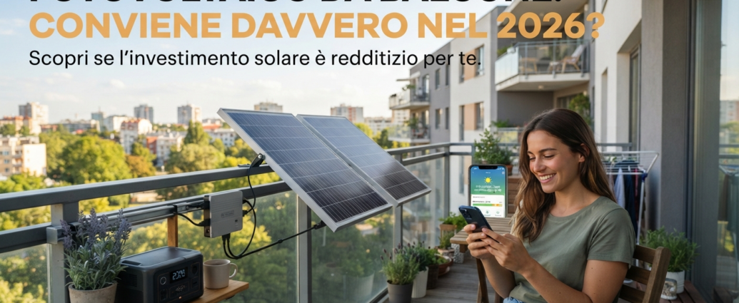 Fotovoltaico da balcone: Conviene davvero nel 2026?